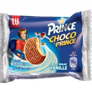 LU Prince choco prince biscuits with chocolate and vanilla